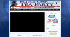 Desktop Screenshot of palmbeachcountyteaparty.org