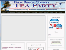 Tablet Screenshot of palmbeachcountyteaparty.org